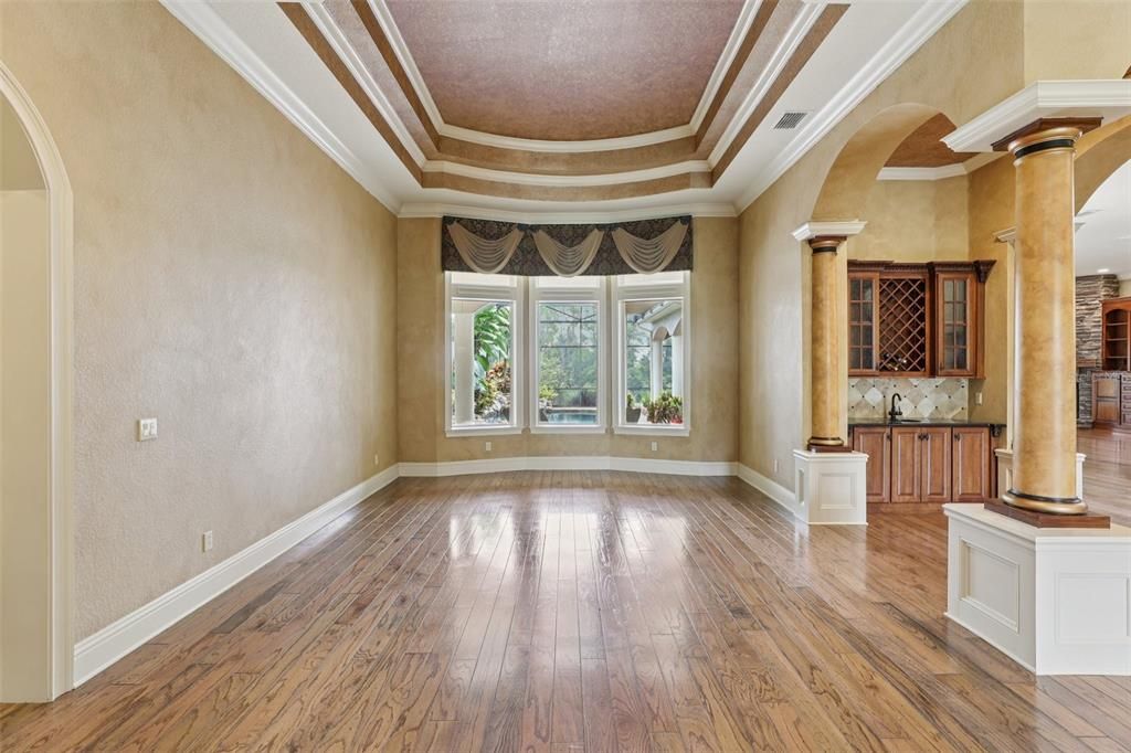 Empty room, Interior, Wood Texture Flooring