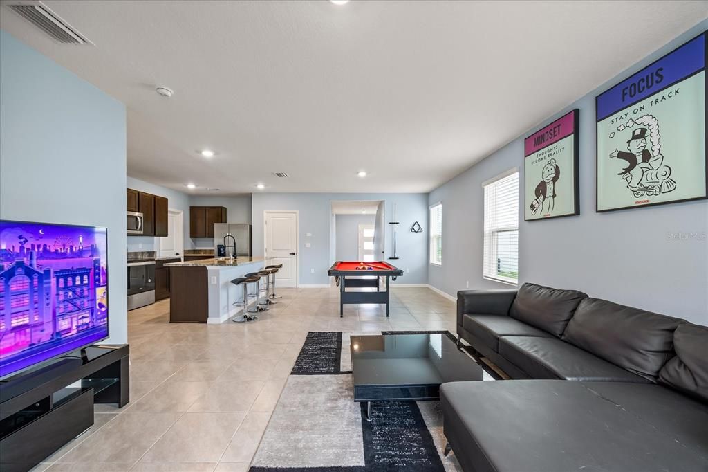 Interior, Kitchen, Living room, Recessed Lighting