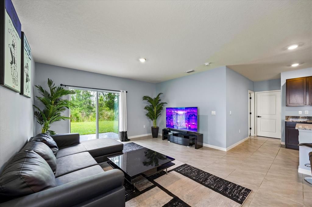 Interior, Living room, Recessed Lighting