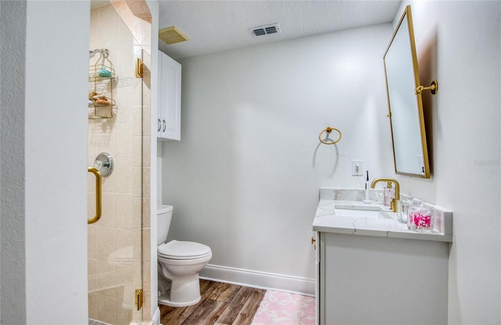 Bathroom, Interior, Wood Texture Flooring