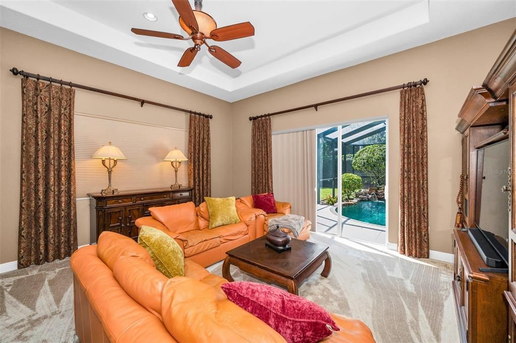 Interior, Living room, Recessed Lighting