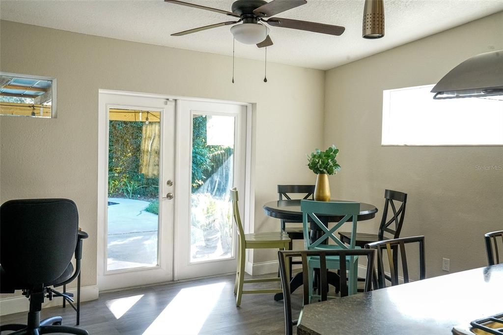 Dining room, Interior, Wood Texture Flooring