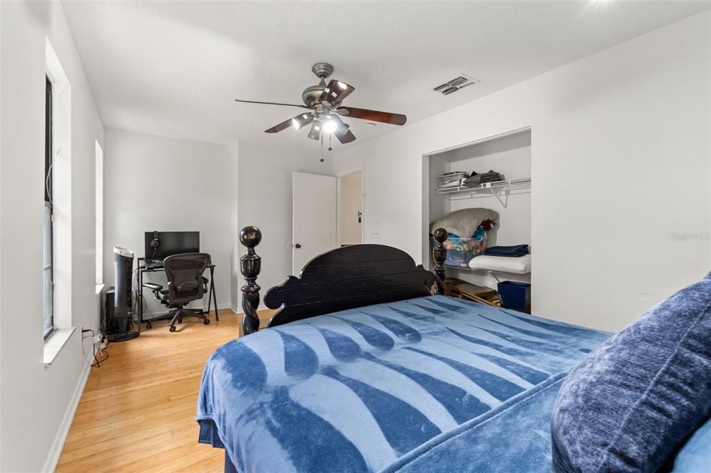 Bedroom, Home Office, Interior, Wood Texture Flooring