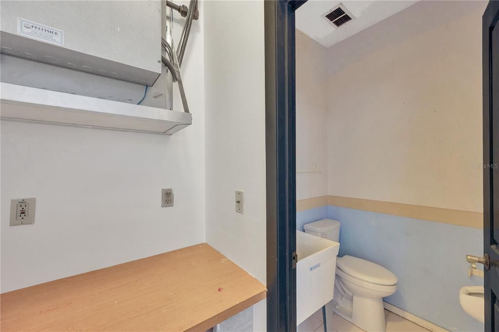 Bathroom, Interior, Wood Texture Flooring