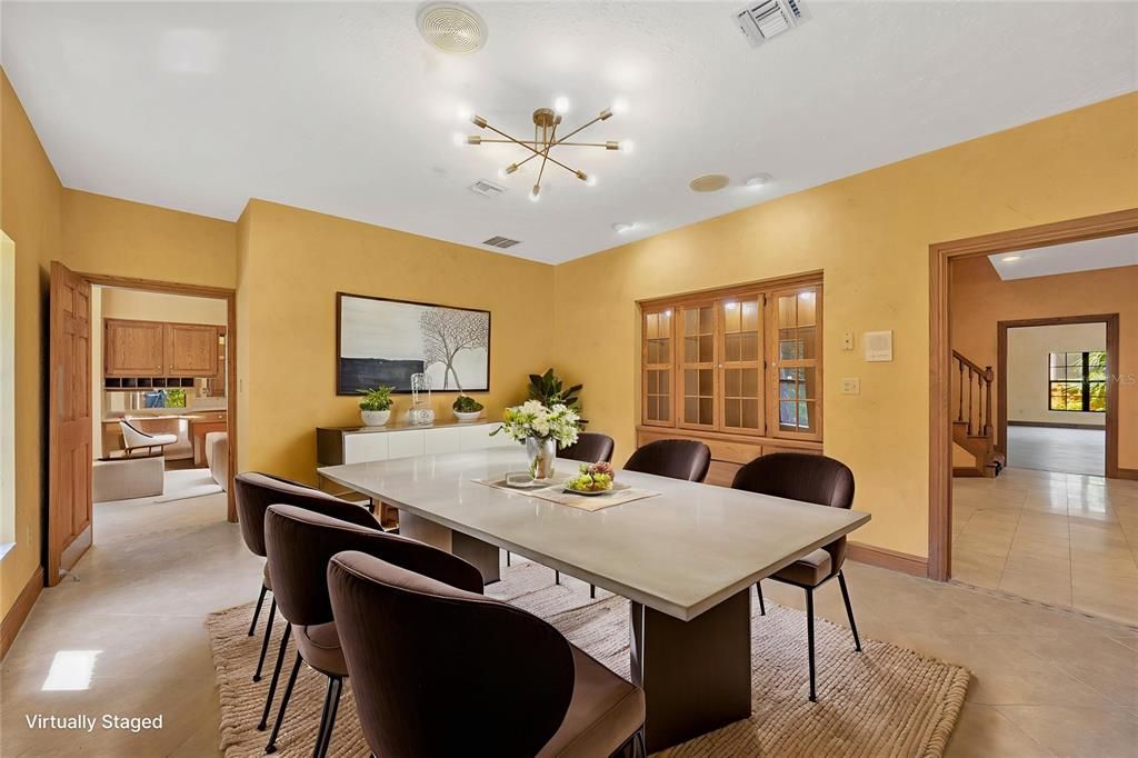 Dining room, Interior, Pendant Lights