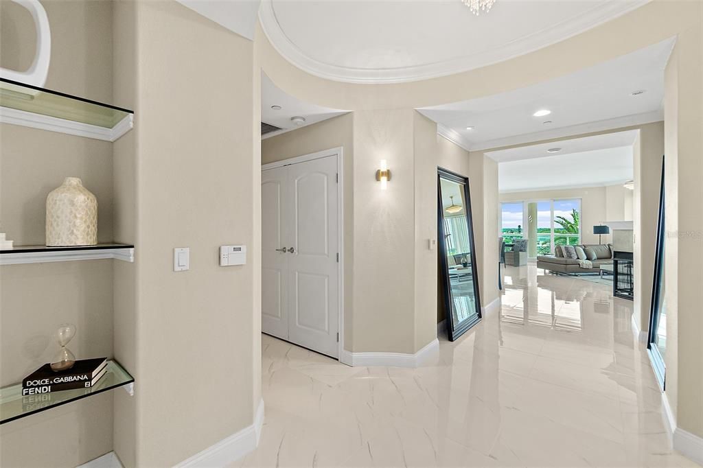 Interior, Marble, Recessed Lighting