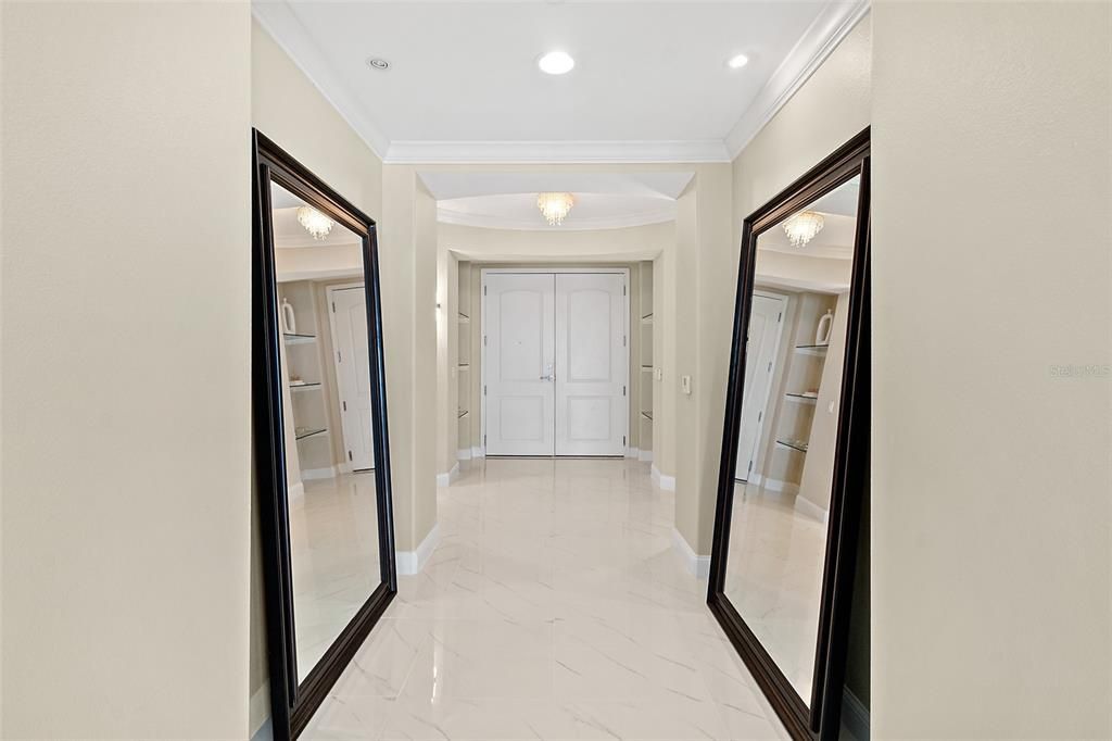 Interior, Marble, Recessed Lighting