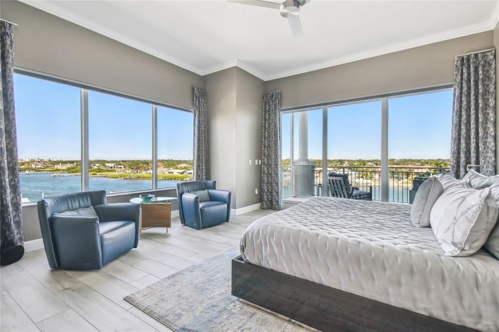 Bedroom, Interior, Water, Wood Texture Flooring