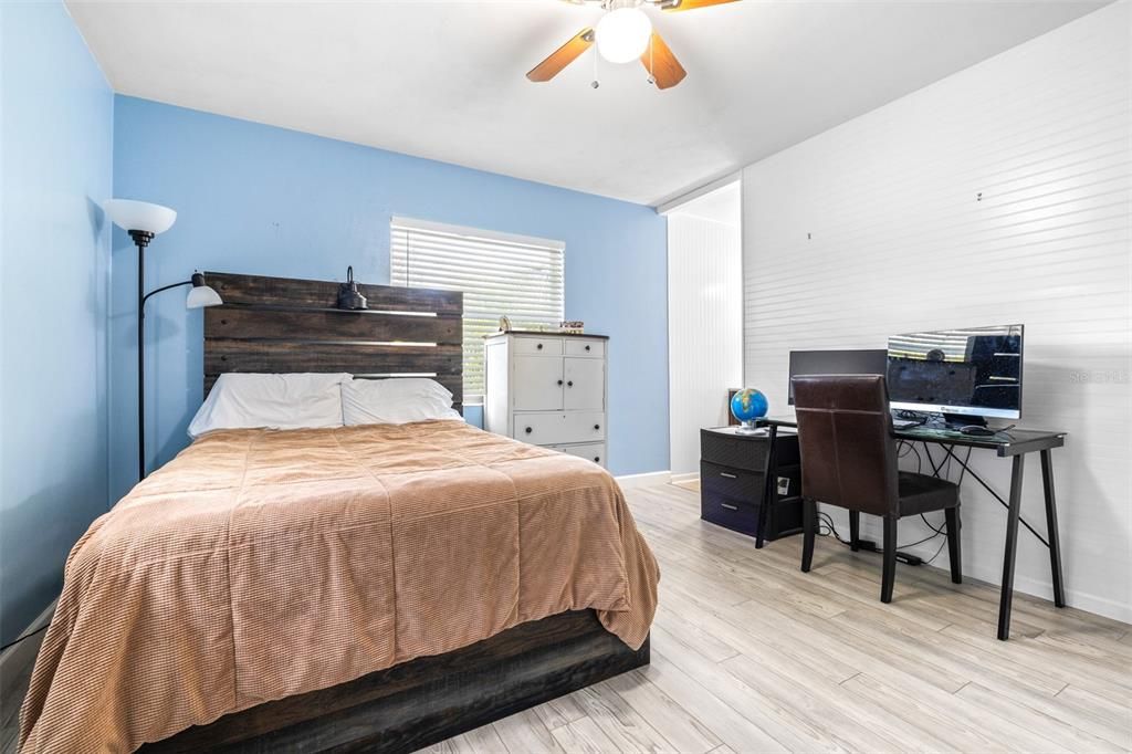 Bedroom, Home Office, Interior, Wood Texture Flooring