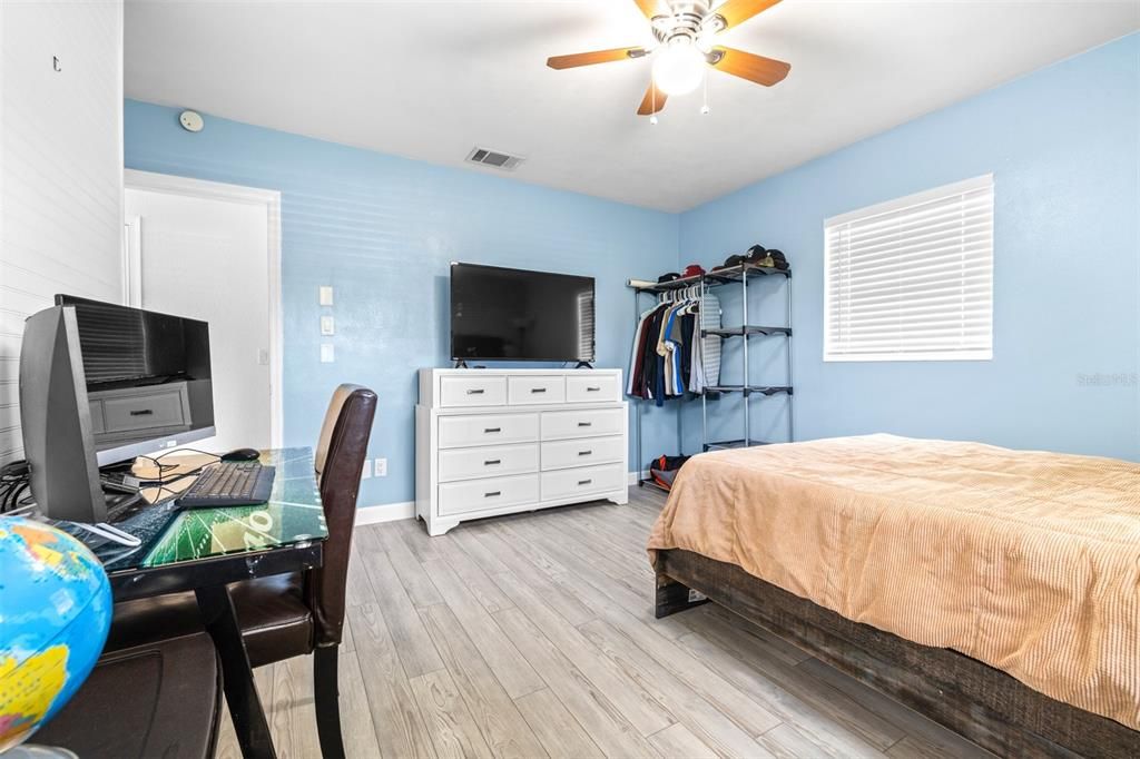 Bedroom, Home Office, Interior, Wood Texture Flooring