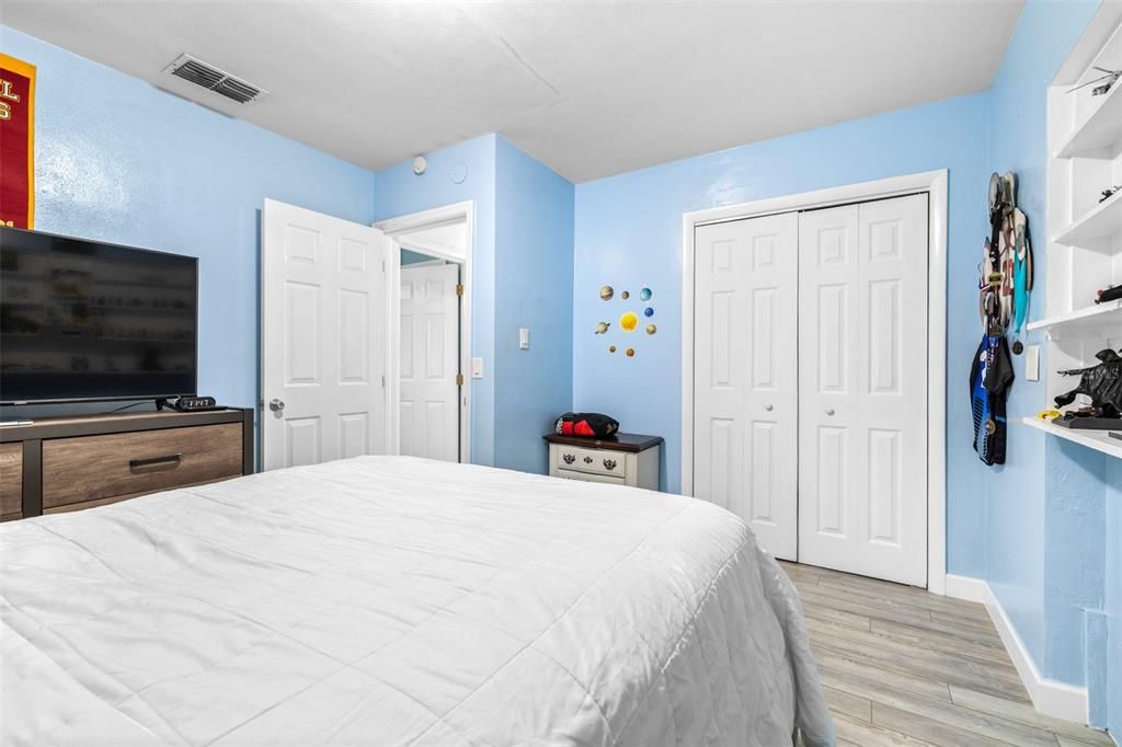 Bedroom, Interior, Wood Texture Flooring