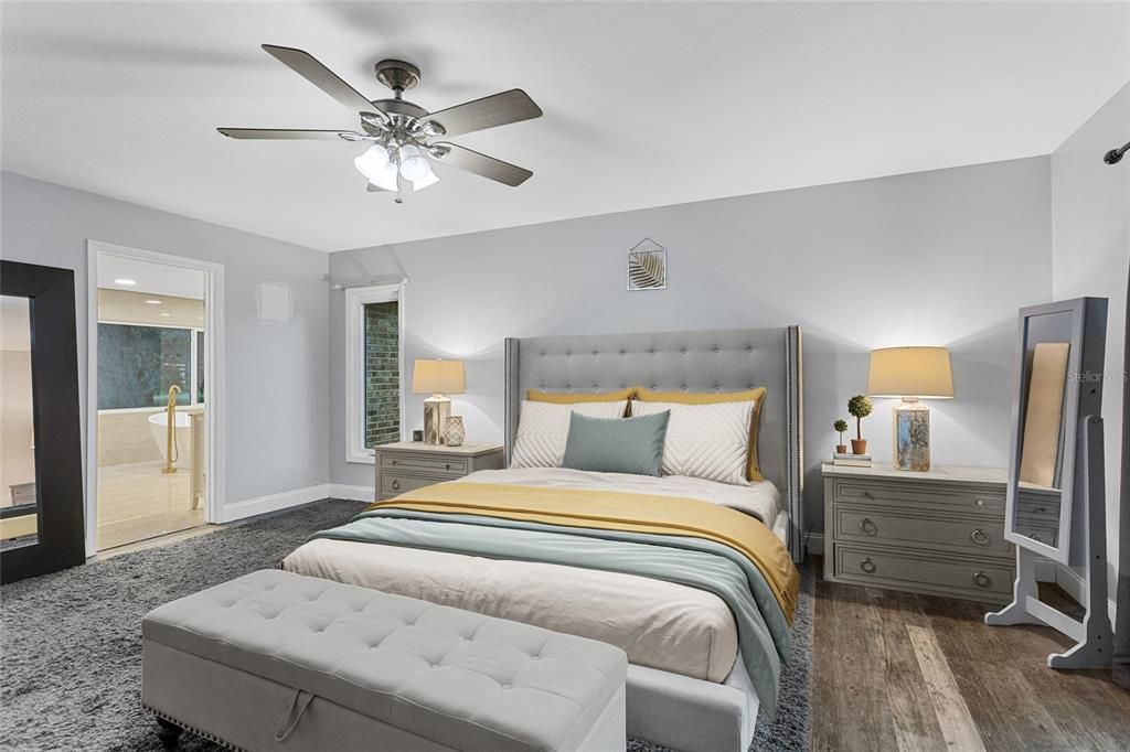Bedroom, Interior, Wood Texture Flooring