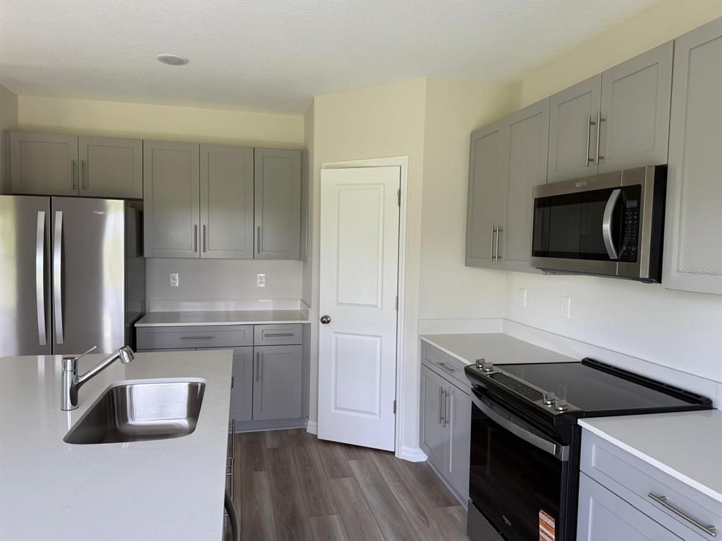 Interior, Kitchen, Wood Texture Flooring