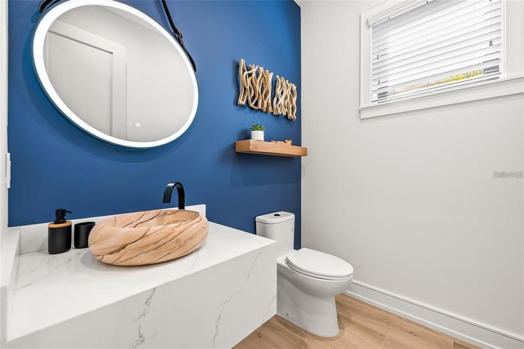 Bathroom, Interior, Wood Texture Flooring