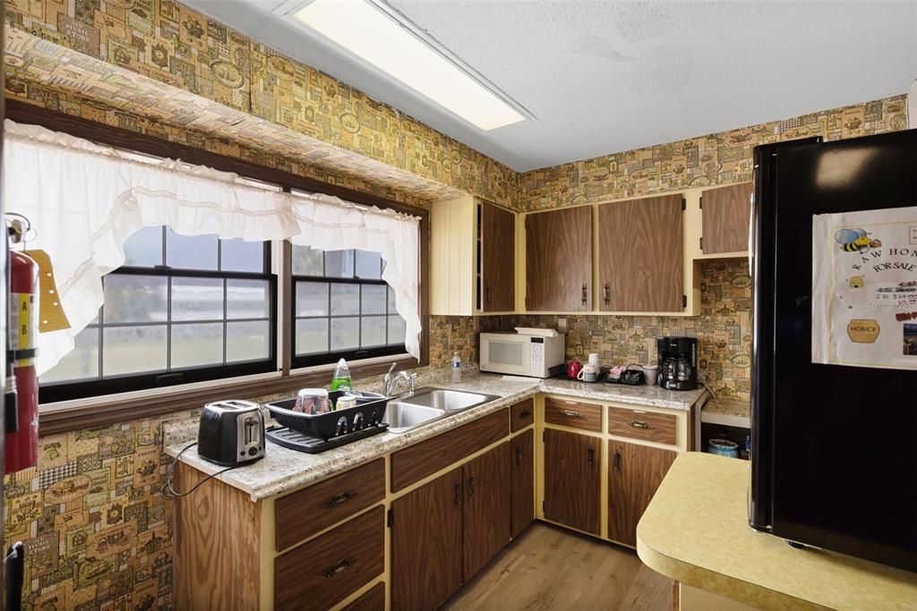 Interior, Kitchen, Wood Texture Flooring