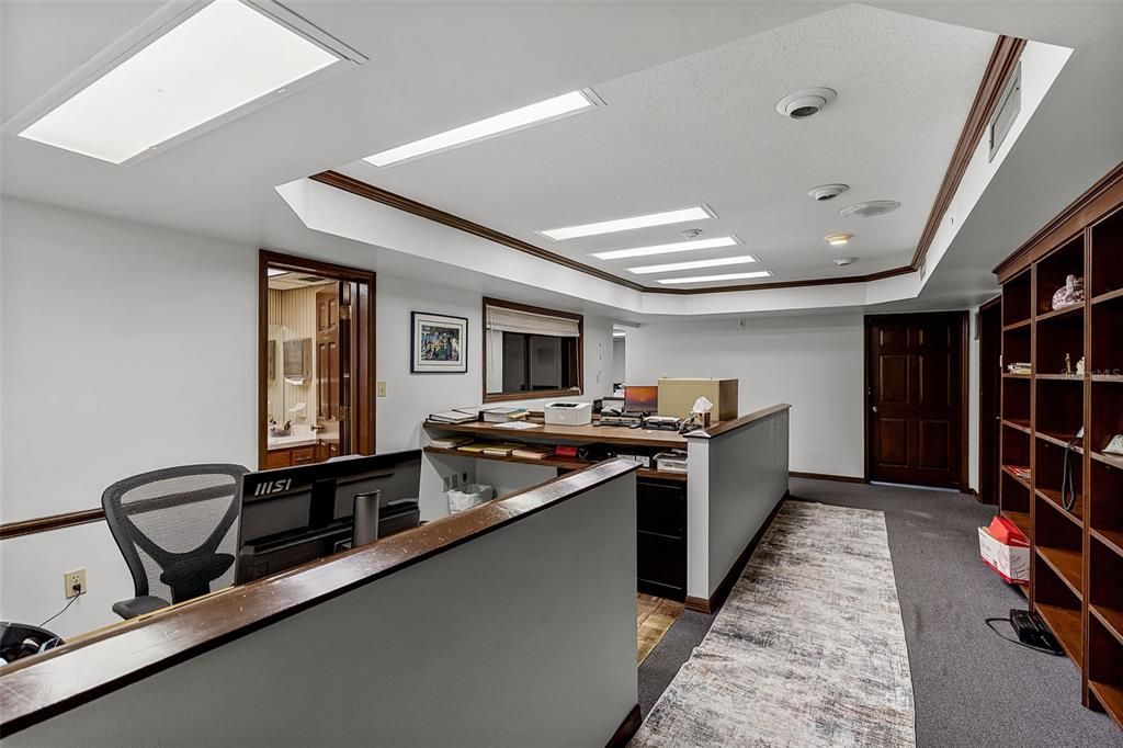 Home Office, Interior, Recessed Lighting