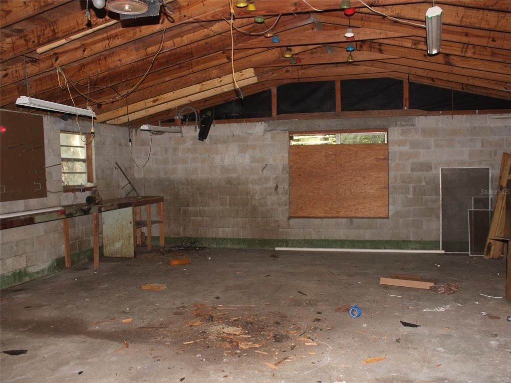 Interior, Stone Walls, Wooden Beams
