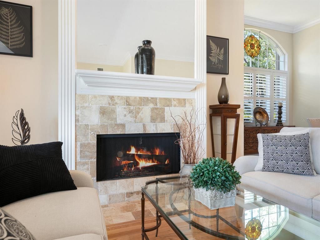 Fireplace, Interior, Living room, Wood Texture Flooring