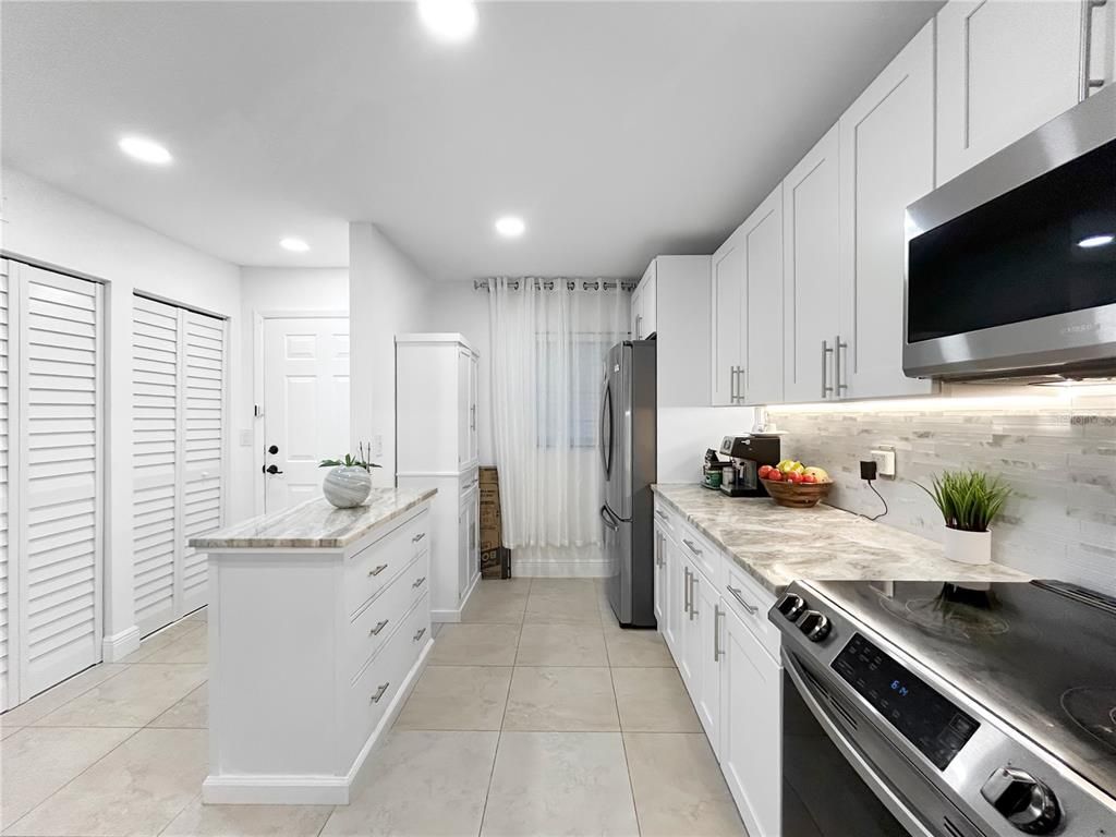 Interior, Kitchen, Recessed Lighting, Stainless Steel Appliances