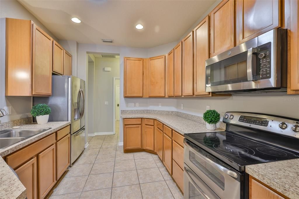 Interior, Kitchen, Recessed Lighting, Stainless Steel Appliances
