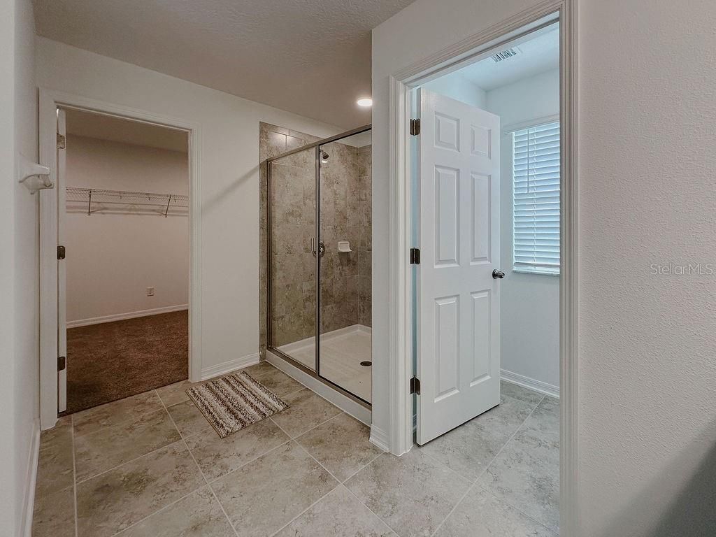 Bathroom, Glass Shower, Interior, Recessed Lighting, Walk-in Closets