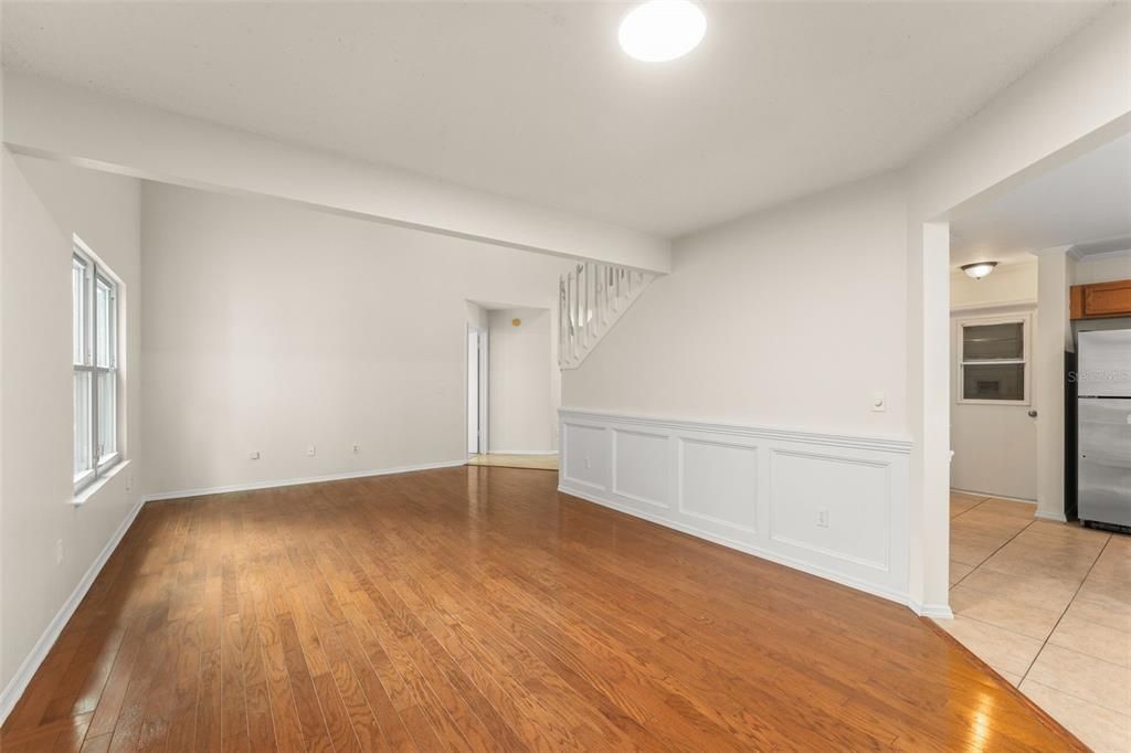 Empty room, Interior, Kitchen, Wood Texture Flooring
