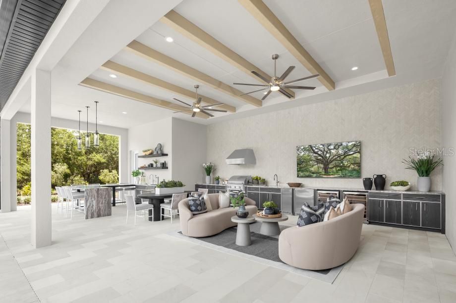 Dining room, Interior, Living room, Pendant Lights, Recessed Lighting