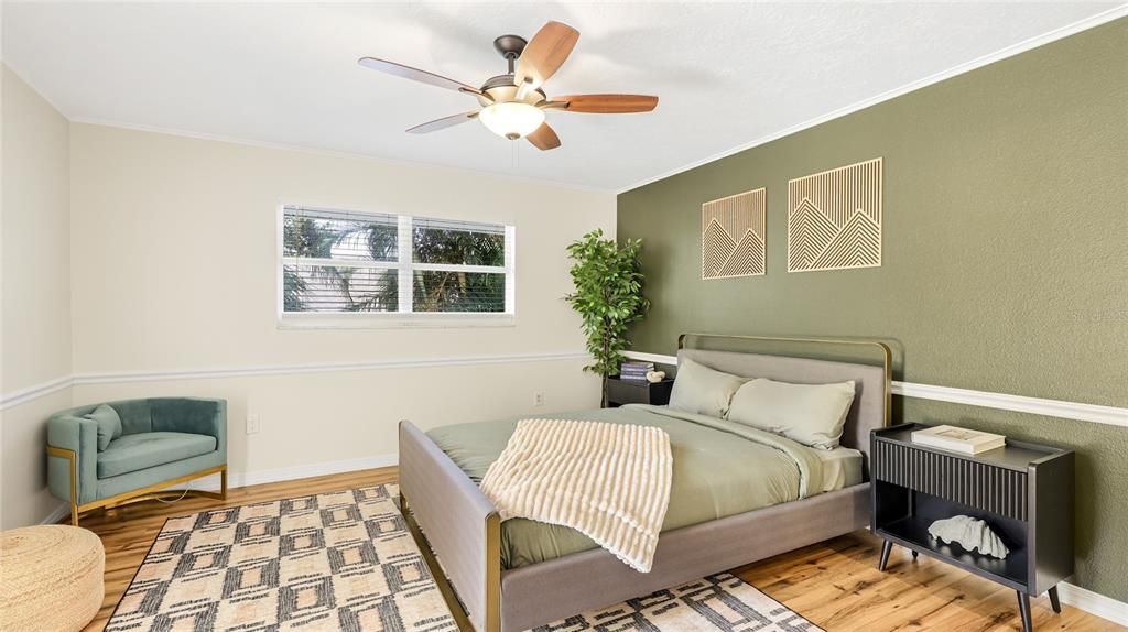 Bedroom, Interior, Wood Texture Flooring