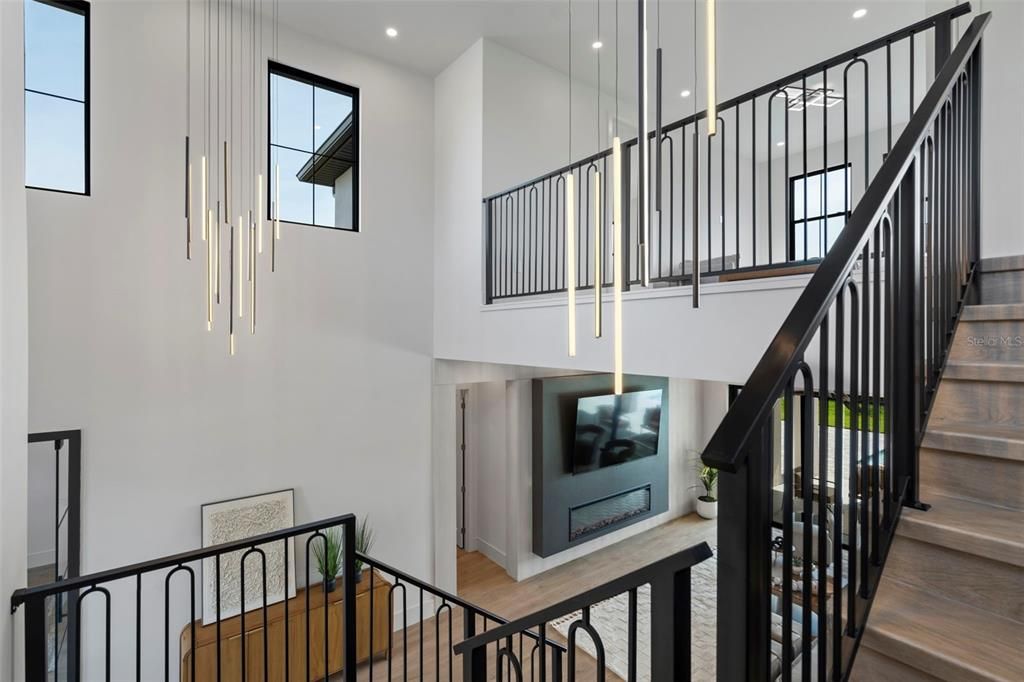 Fireplace, Interior, Pendant Lights, Recessed Lighting