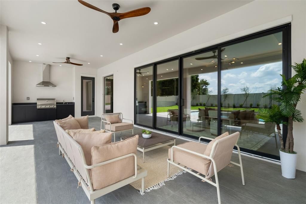 Interior, Living room, Recessed Lighting