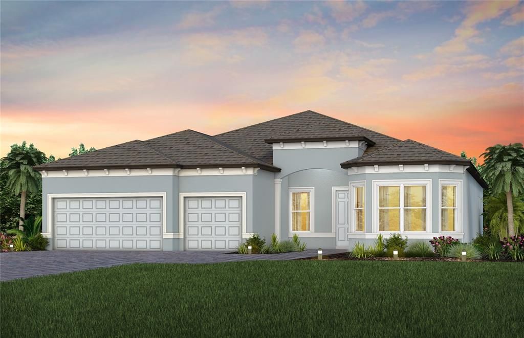Attached, Exterior, Facade, French Provincial