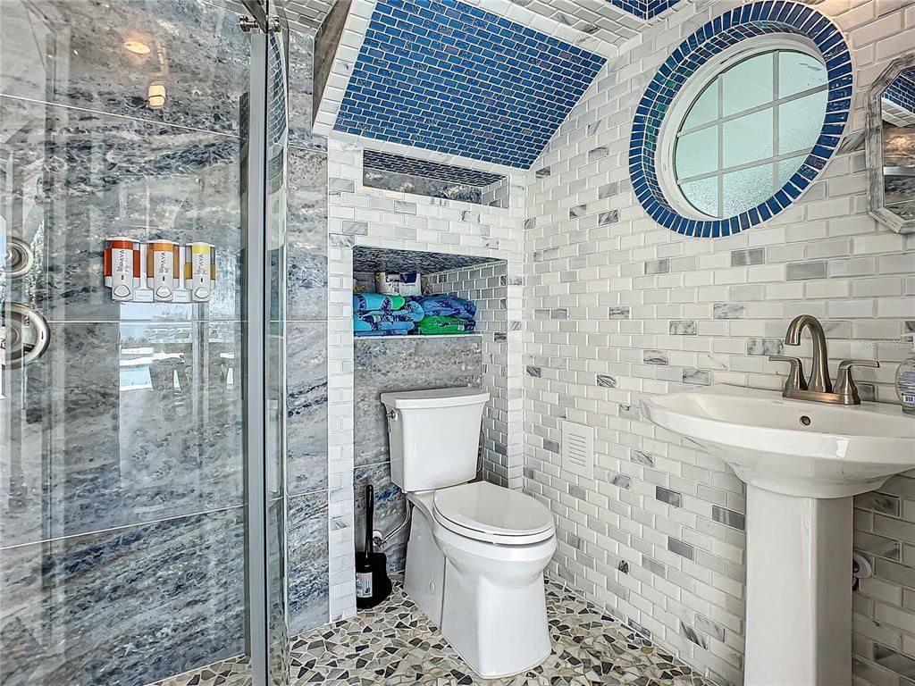 Bathroom, Glass Shower, Interior