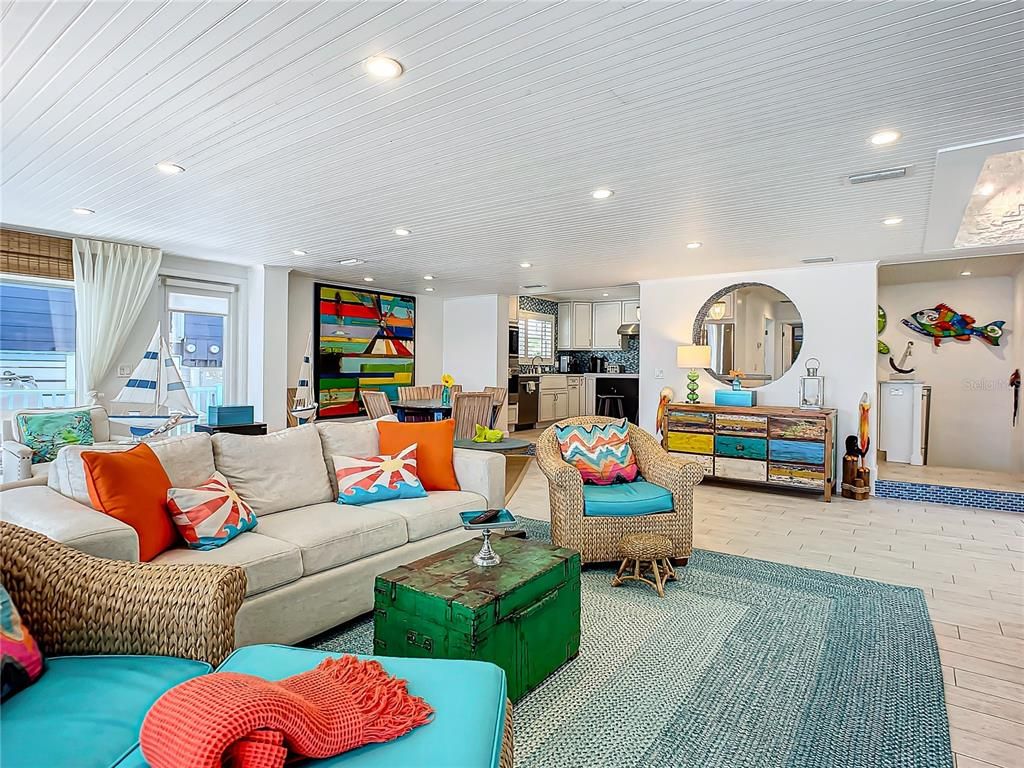 Interior, Kitchen, Living room, Recessed Lighting