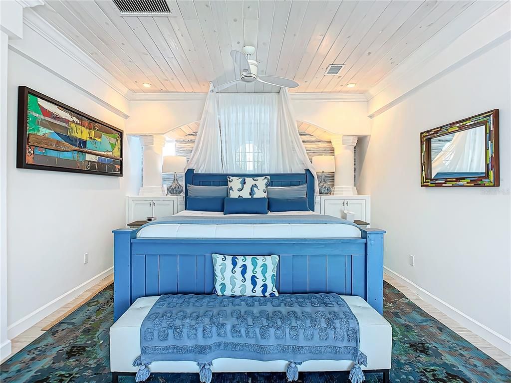 Bedroom, Interior, Recessed Lighting