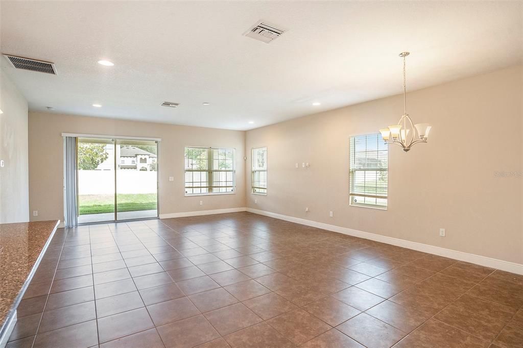 Chandelier, Empty room, Interior, Recessed Lighting