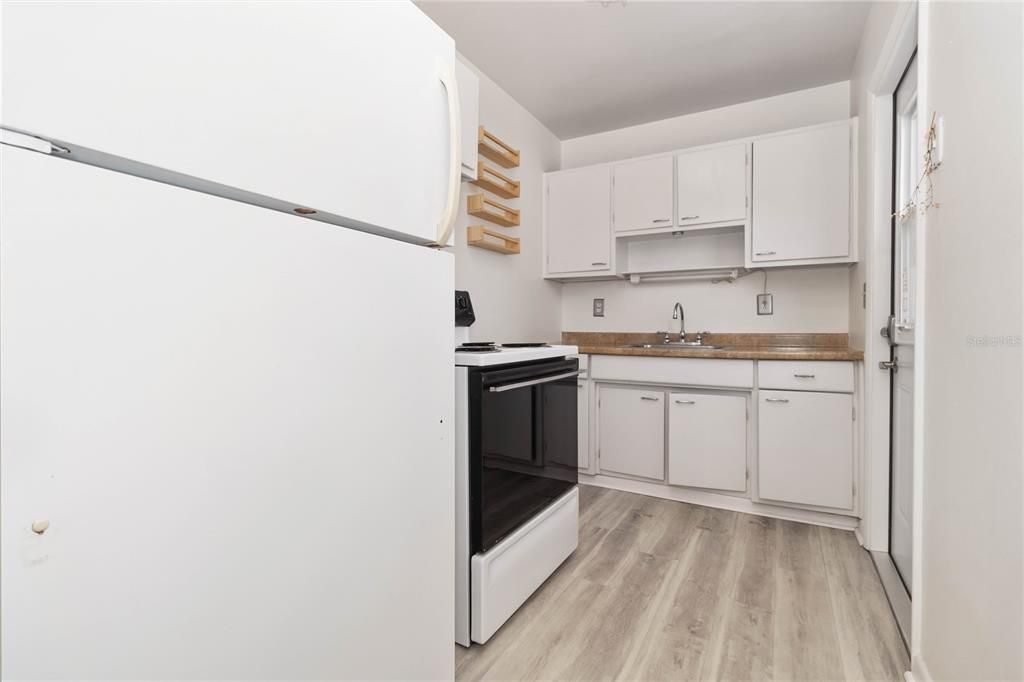 Interior, Kitchen, Wood Texture Flooring