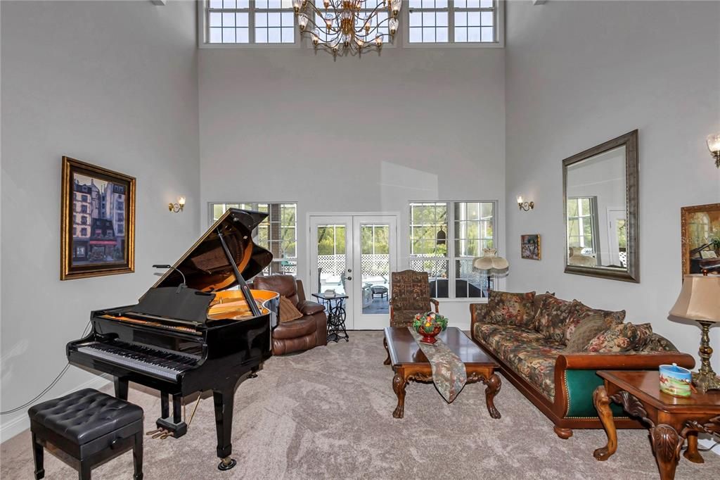 Interior, Living room, Piano