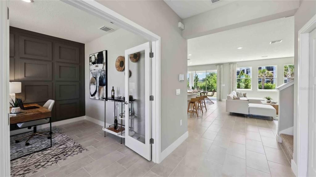 Dining room, Interior, Living room, Recessed Lighting