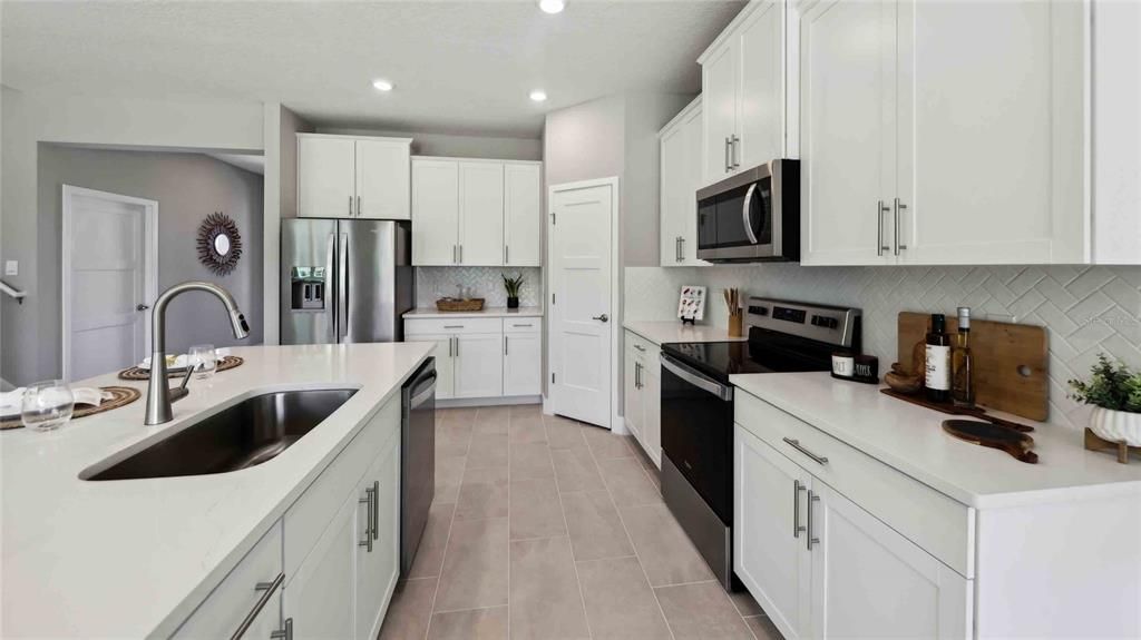 Interior, Kitchen, Recessed Lighting, Stainless Steel Appliances