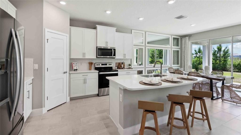 Interior, Kitchen, Recessed Lighting, Stainless Steel Appliances