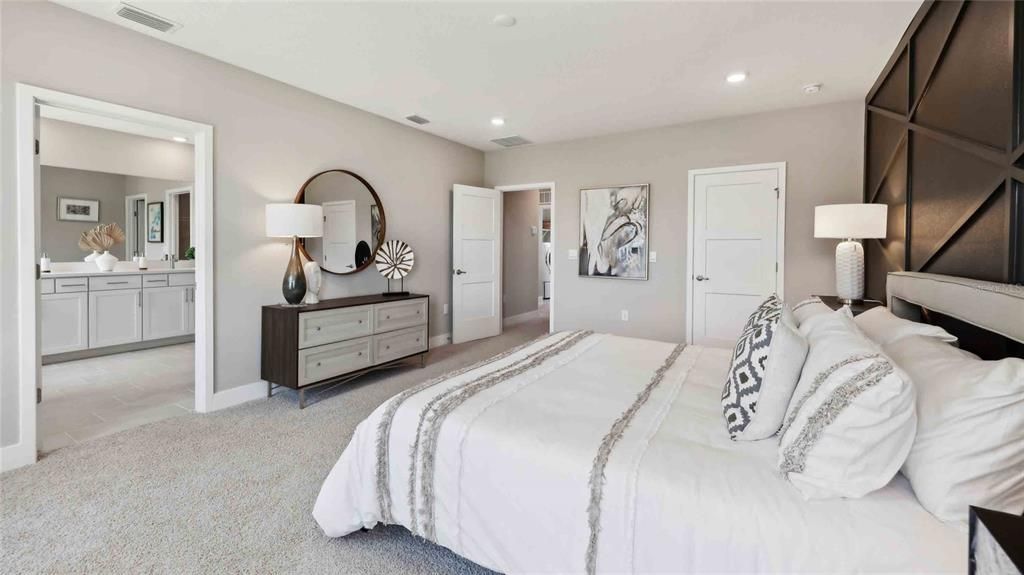 Bedroom, Interior, Recessed Lighting