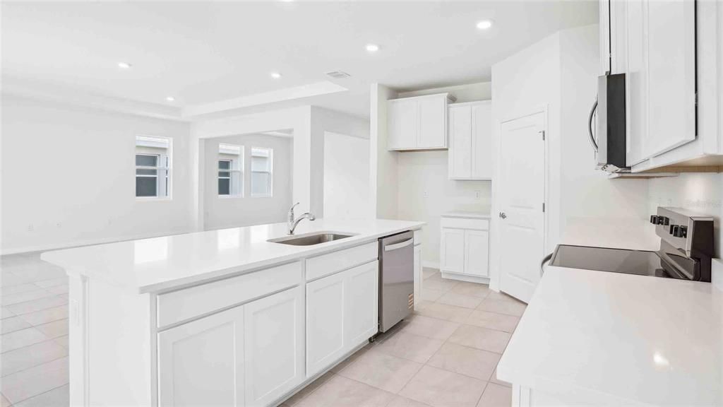 Interior, Kitchen, Recessed Lighting, Stainless Steel Appliances