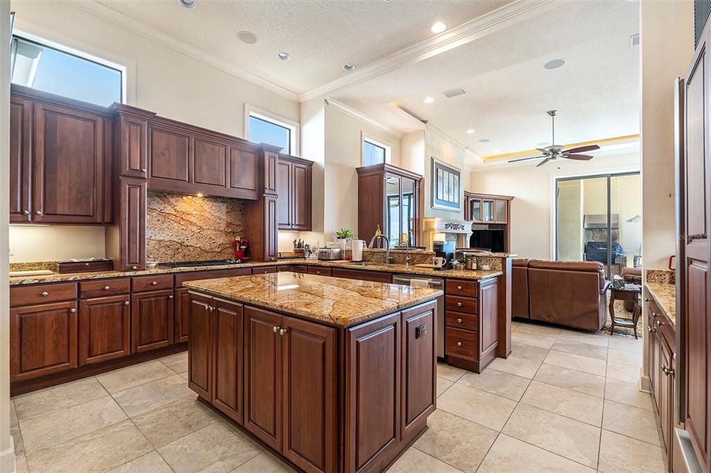 Interior, Kitchen, Living room, Recessed Lighting