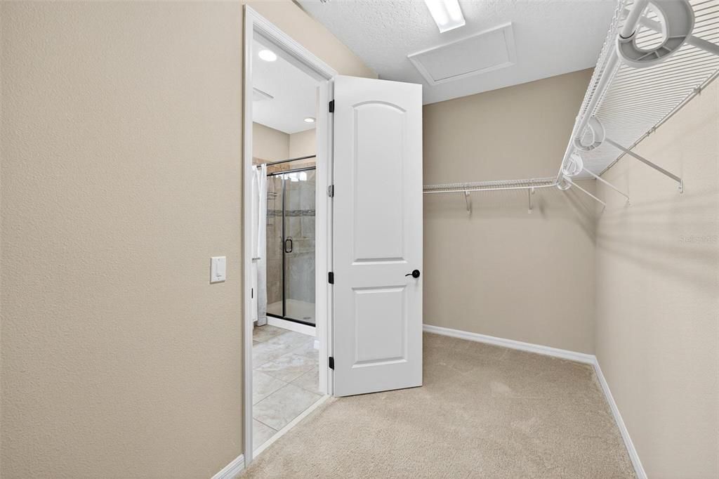 Bathroom, Glass Shower, Interior, Recessed Lighting, Walk-in Closets