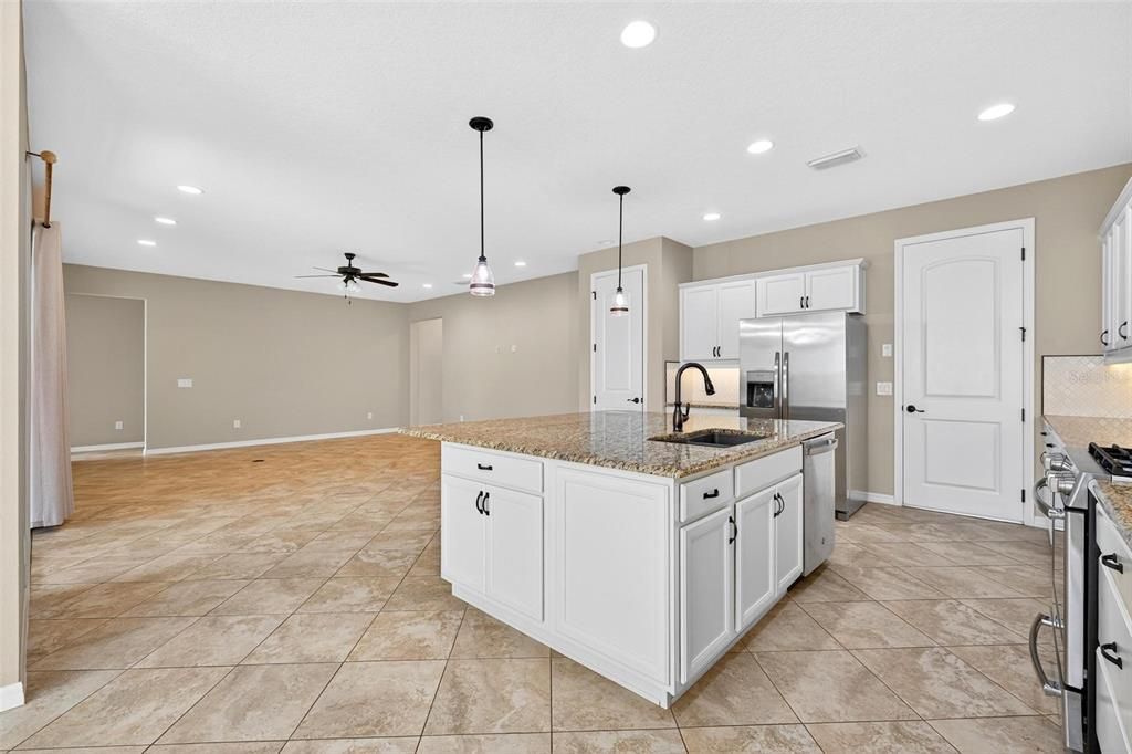 Interior, Kitchen, Pendant Lights, Recessed Lighting