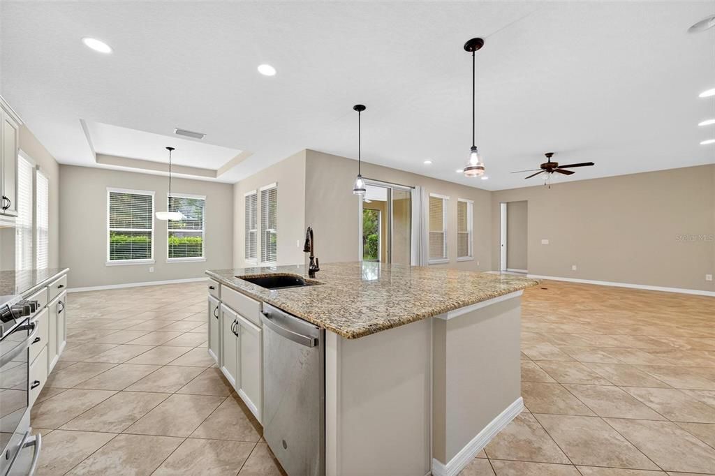 Interior, Kitchen, Pendant Lights, Recessed Lighting