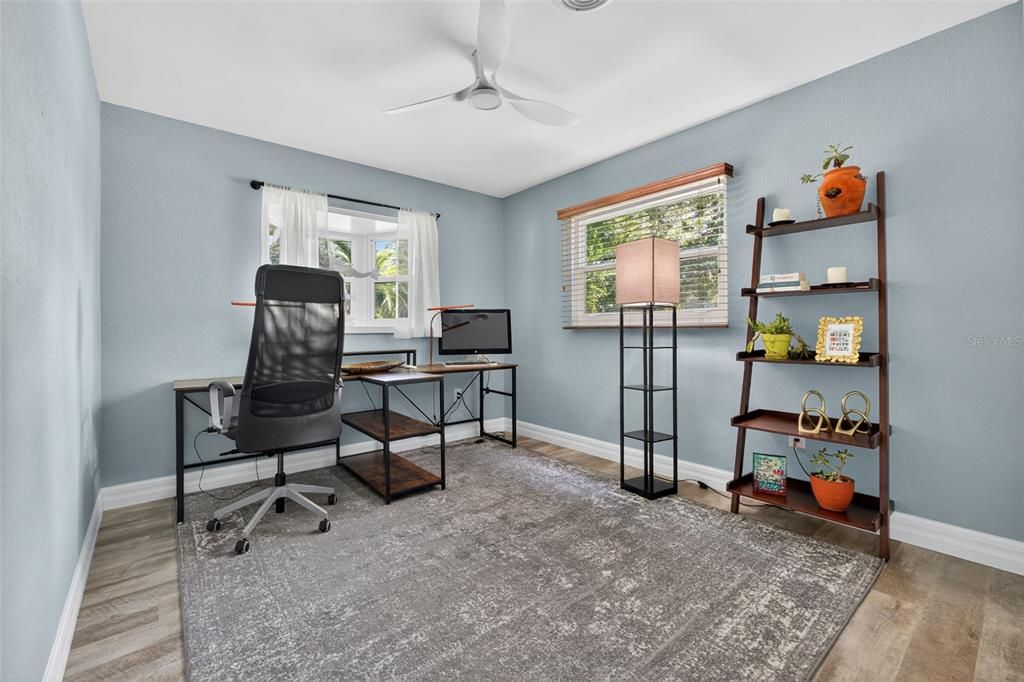Home Office, Interior, Wood Texture Flooring