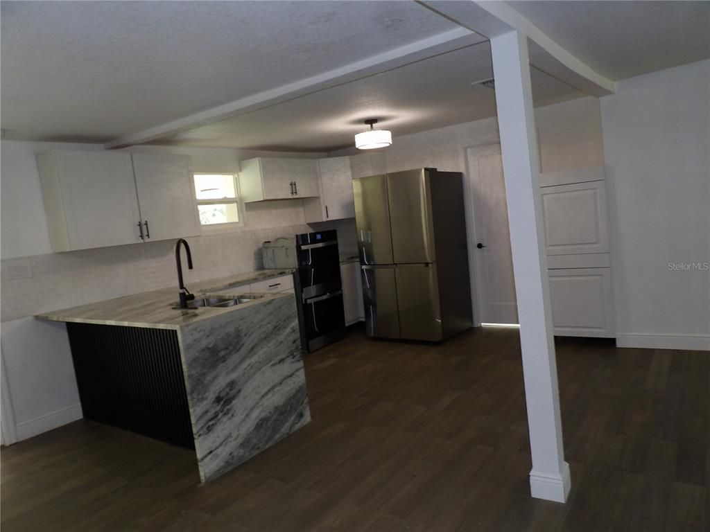 Interior, Kitchen, Wood Texture Flooring
