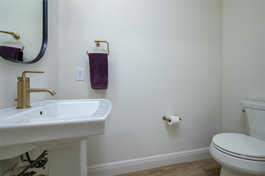Bathroom, Interior, Wood Texture Flooring