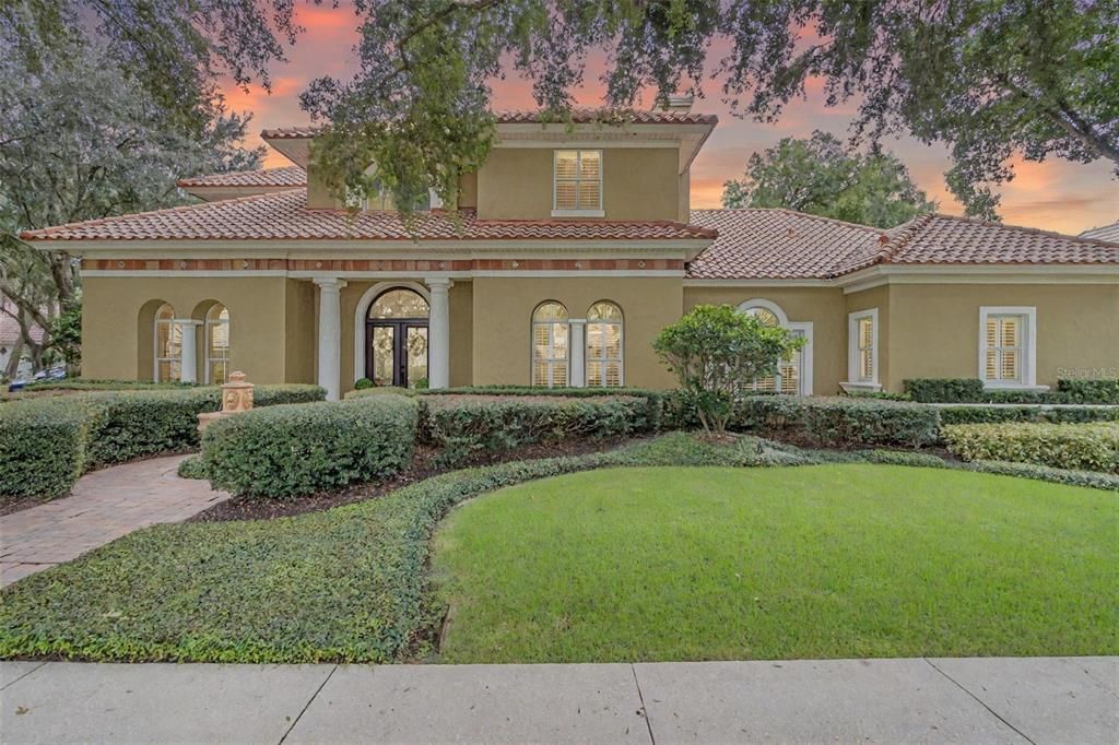 Backyard, Exterior, Facade, Mediterranean